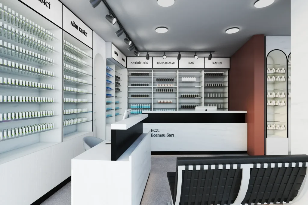 SARI ECZANESİ – İÇ MİMARİ ÇALIŞMALARI