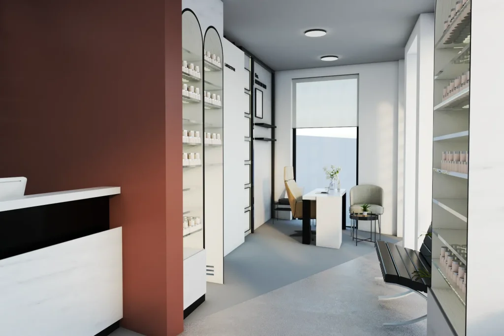 SARI ECZANESİ – İÇ MİMARİ ÇALIŞMALARI